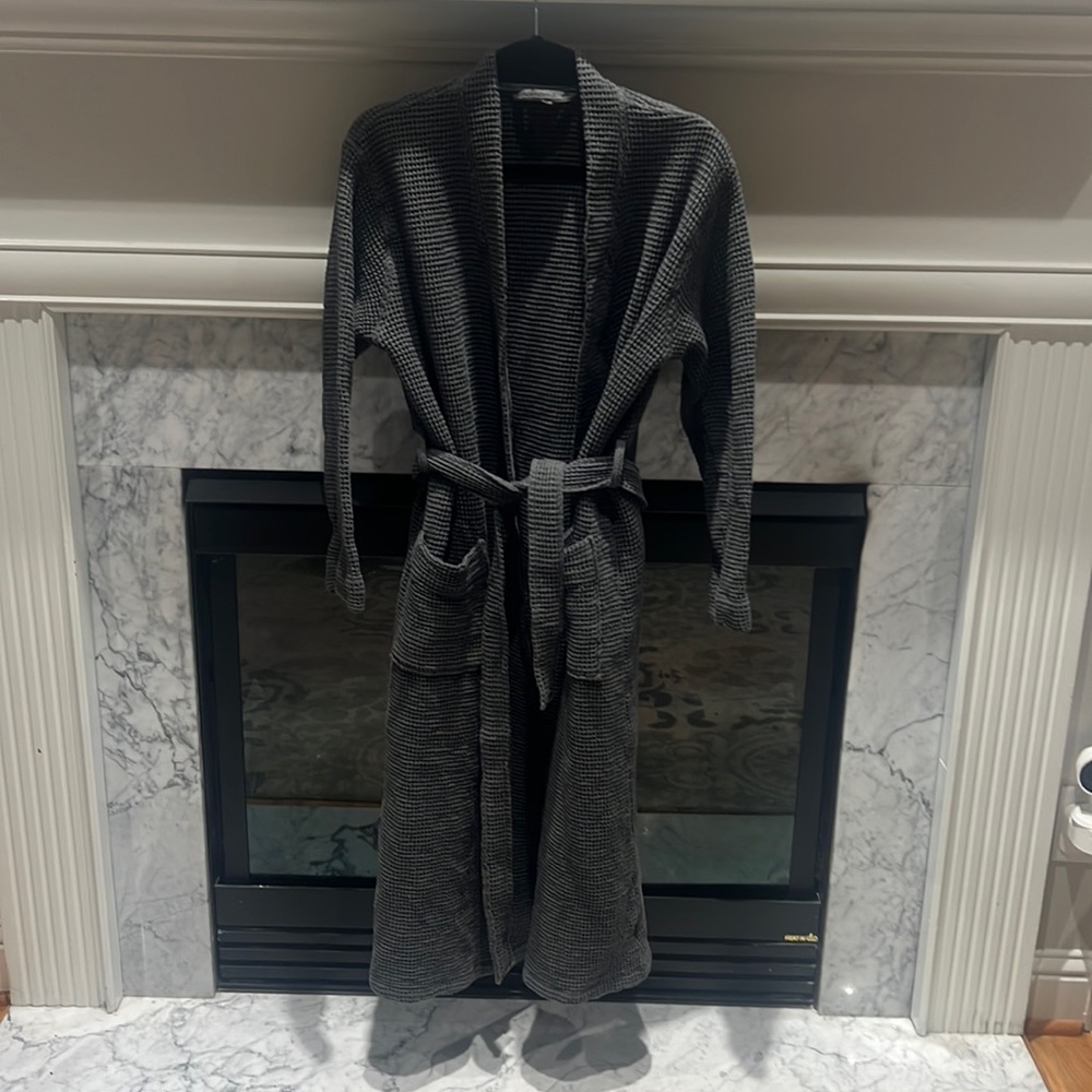 Coyuchi Unisex Waffle 100% Organic Cotton Robe - M/L